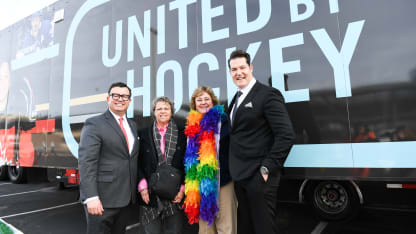 coyotes welcome united by hockey mobile museum to tempe