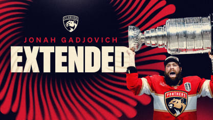 Florida Panthers Agree to Terms with Forward Jonah Gadjovich on a Two-Year Contract Extension