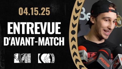 Dylan Cozens dispo médias d'avant-match contre CHI