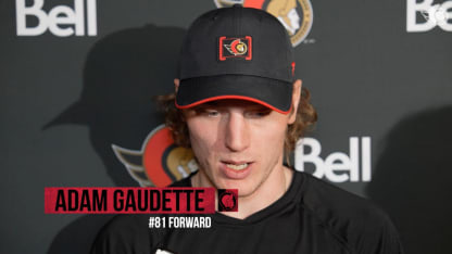 Adam Gaudette dispo média après le match contre VGK