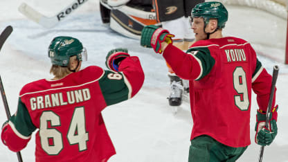 Mikko Koivu Mikael Granlund Minnesota Wild