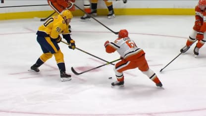 ANA@NSH: Forsberg scores goal against Lukas Dostal