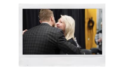 Trevor Lewis Mom Post Game