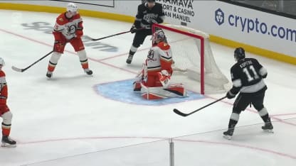 ANA@LAK: Fiala scores goal against Lukas Dostal