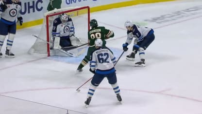 WPG@MIN: Johansson scores goal against Connor Hellebuyck