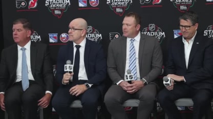 Fitzgerald & Brodeur at Stadium Series Press Conference