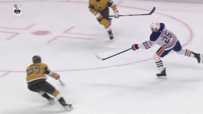 EDM@VGK: Nurse scores goal against Adin Hill