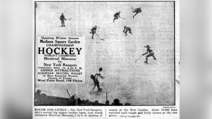 New York Rangers 1st ever NHL game was Rolls-Royce occasion entering Centennial season