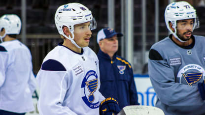 St Louis Blues players morning skate