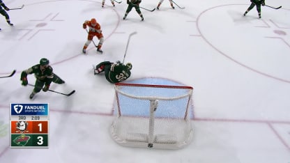 ANA@MIN: Wallstedt with a great save against Cutter Gauthier