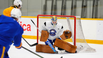 Goaltender Devon Levi #27 of the Buffalo Sabres