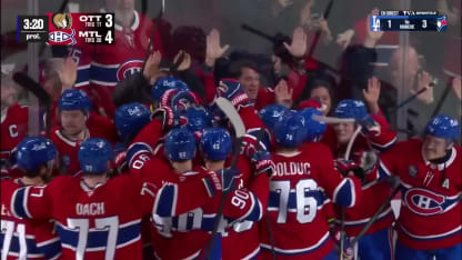 OTT@MTL: Newhook marque un but contre Linus Ullmark