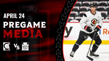 Shane Pinto Pregame Media vs TOR