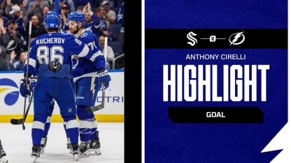 TBL vs. SEA | Cirelli shovels one home