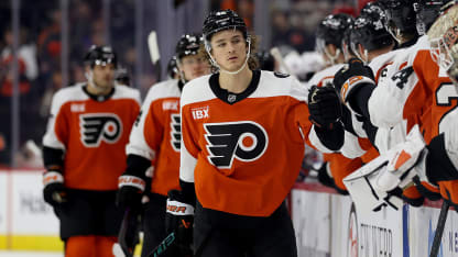 Zegras punches a rebound home