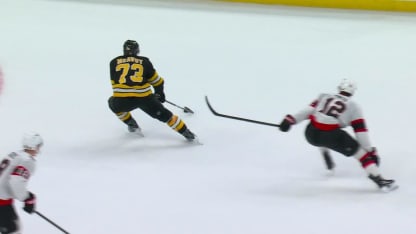 OTT@BOS: Zacha scores goal against Linus Ullmark