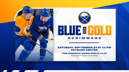 buffalo sabres blue and gold scrimmage sept 23 open to public keybank center