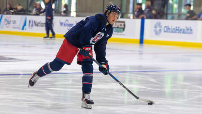 blue jackets luca pinelli buffalo prospects challenge