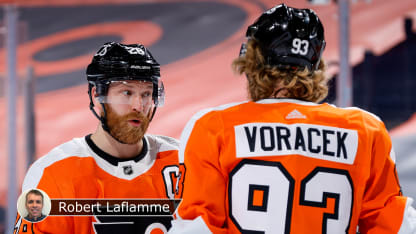 Giroux Voracek badge Laflamme