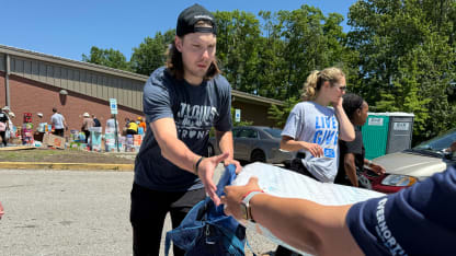 Sundqvist, Blues help with tornado relief efforts