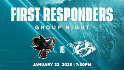 Sharks to honor First Responders, raise funds for fire relief on Thursday, January 23