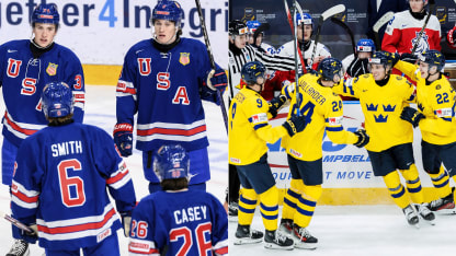 Zusammenfassung von Halbfinale der IIHF Junioren-WM 2024 in Schweden 
