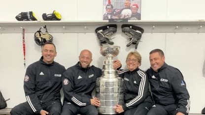 Vegas assistant coach Misha Donskov honors dad on day with Cup