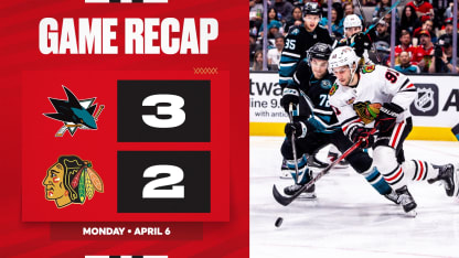 Game Recap | Blackhawks at Sharks
