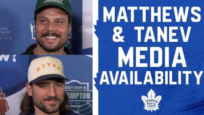 Auston Matthews & Chris Tanev | Media Availability