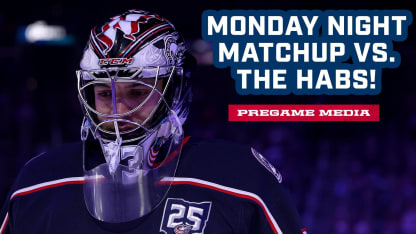 Jet Greaves Set to Start 5th Consecutive Game in Net 💥 Blue Jackets vs. Canadiens | Pregame Media