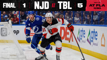 DEVILS AT LIGHTNING 11/18/25 GAME STORY