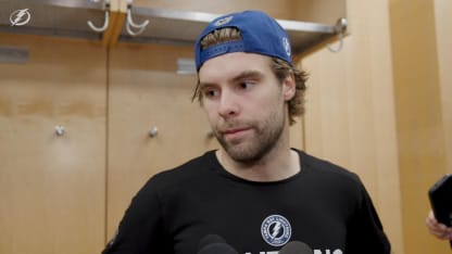 Brandon Hagel | Postgame at New York Rangers