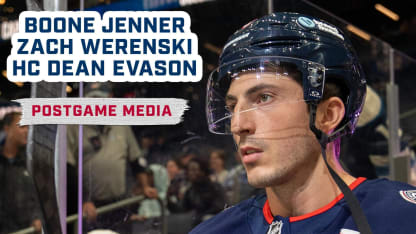 Boone Jenner, Zach Werenski & HC Dean Evason Break Down the Last Home Preseason Game | Postgame Media