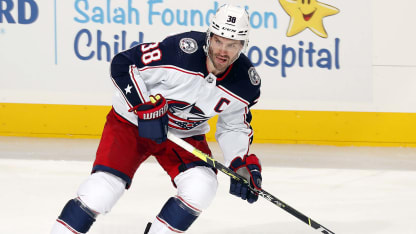 Boone Jenner of the Columbus Blue Jackets