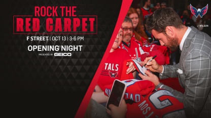 Washington Capitals Announce Rock the Red Carpet and Fan Initiatives for Opening Night Presented by GEICO 