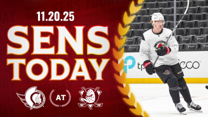 Sens Today: Stephen Halliday Makes NHL Debut in Anaheim