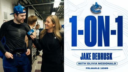 POSTGAME | DeBrusk 1 on 1 at Blackhawks