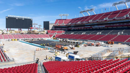 2026 Stadium Series Rink Build Timelapse