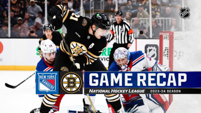 Recap: BOS 3, NYR 0