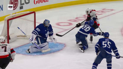 OTT@TOR: Cozens scores goal against Joseph Woll