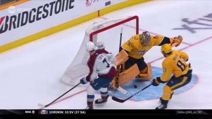 COL@NSH: Saros with a great save against Devon Toews