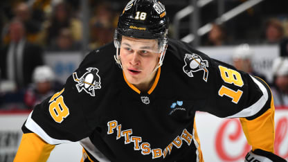 Jesse Puljujarvi #18 of the Pittsburgh Penguins skates during the game against the Columbus Blue Jackets at PPG PAINTS Arena on January 7, 2025 in Pittsburgh, Pennsylvania. (Photo by Joe Sargent/NHLI via Getty Images)