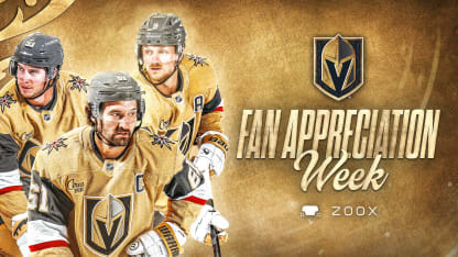 Vegas Golden Knights Announce Schedule for Fan Appreciation Week