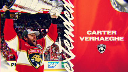 Florida Panthers Agree to Terms with Forward Carter Verhaeghe on Eight-Year Contract Extension