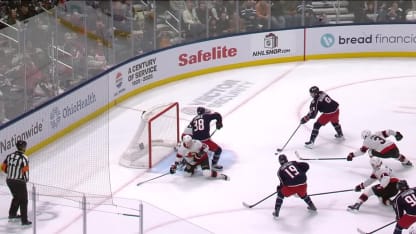 Werenski sets up Fantilli on the rush