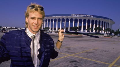 Bernie Nicholls Outside the Forum