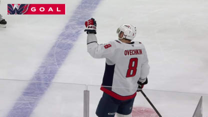 WSH@CAR: Ovechkin scores empty-net goal