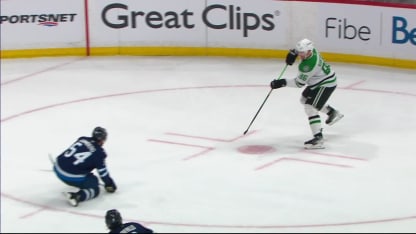 DAL@WPG: Rantanen scores PPG against Connor Hellebuyck