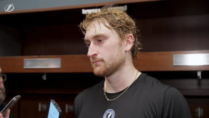 JJ Moser | Postgame at Detroit Red Wings