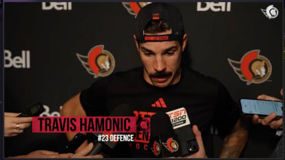 Travis Hamonic dispo médias après le match contre BUF